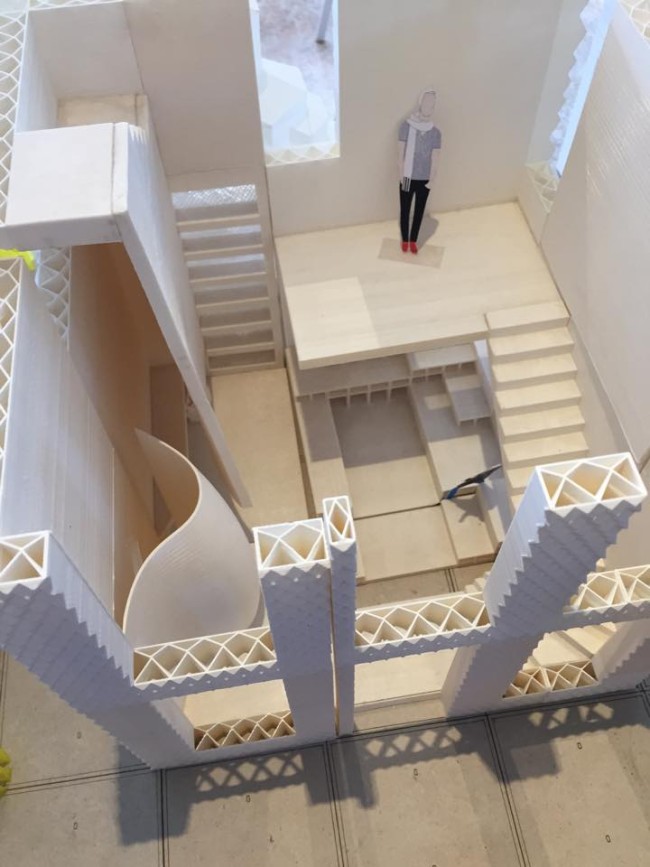 In der Ausstellung findet man kleinere Planungs- Modelle -  3D House Amsterdam 