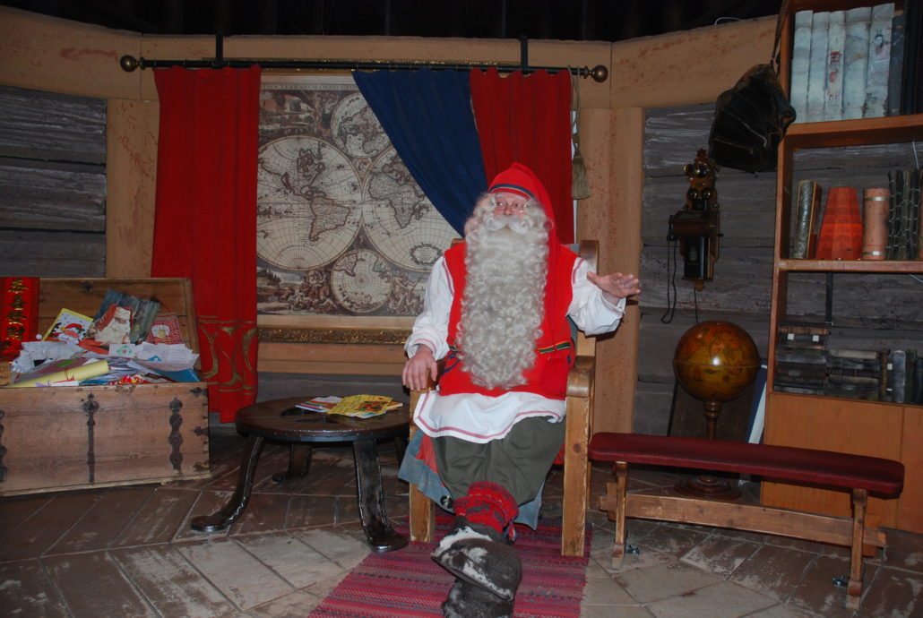 Zu Besuch beim Weihnachtsmann in Rovaniemi, Actic Point